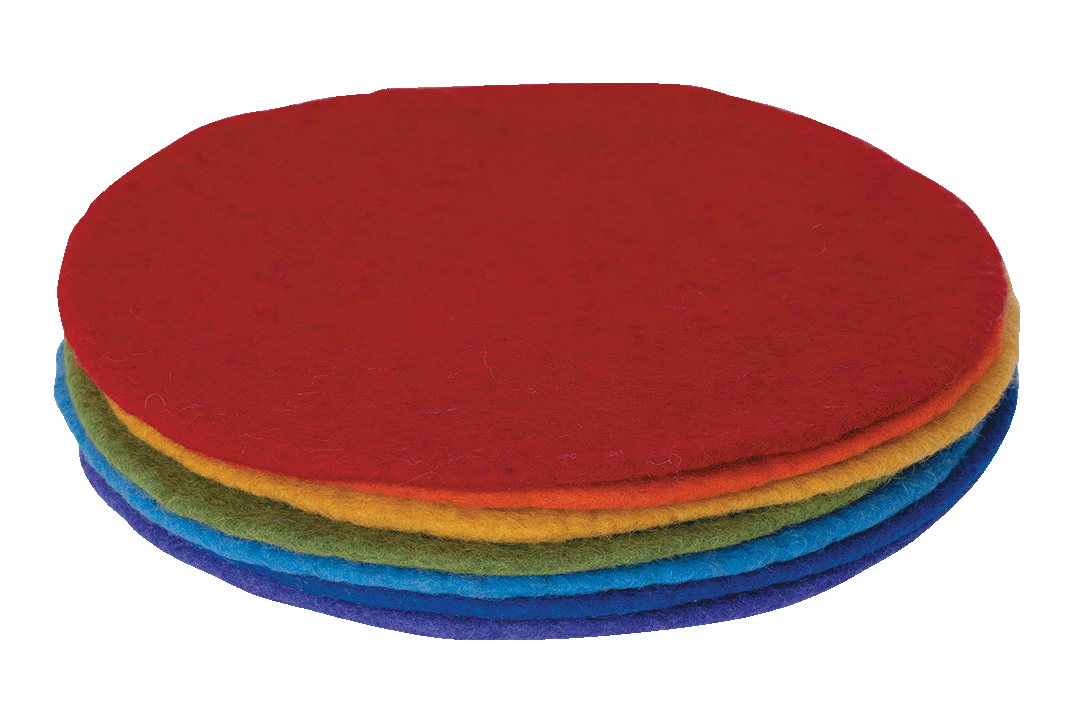 Felt Mats Rainbow 7pc