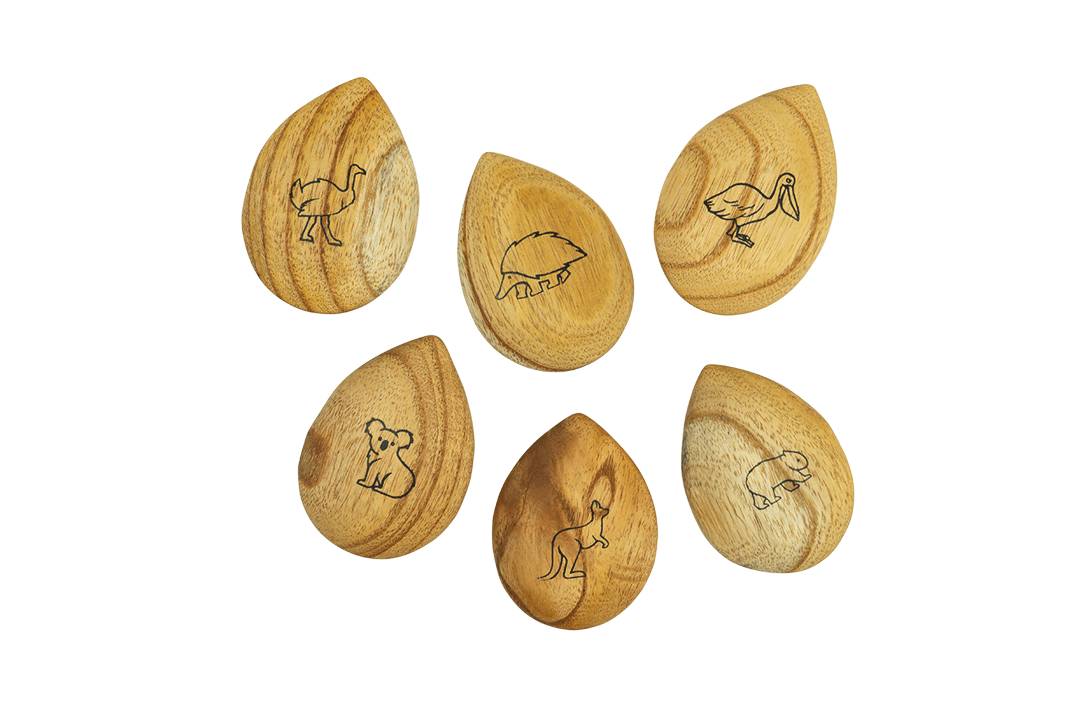 Australian Animal Pebbles 6pc