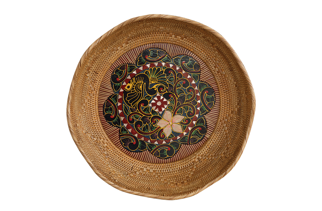 Wave Basket with Inlay