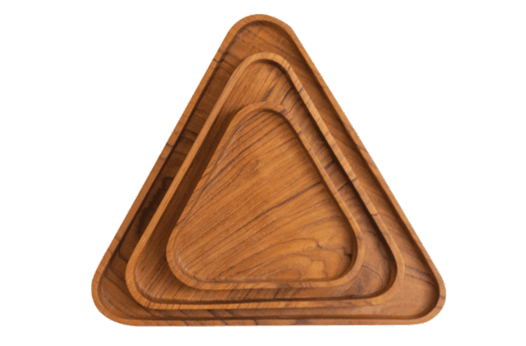 Triangular Plates 3pc