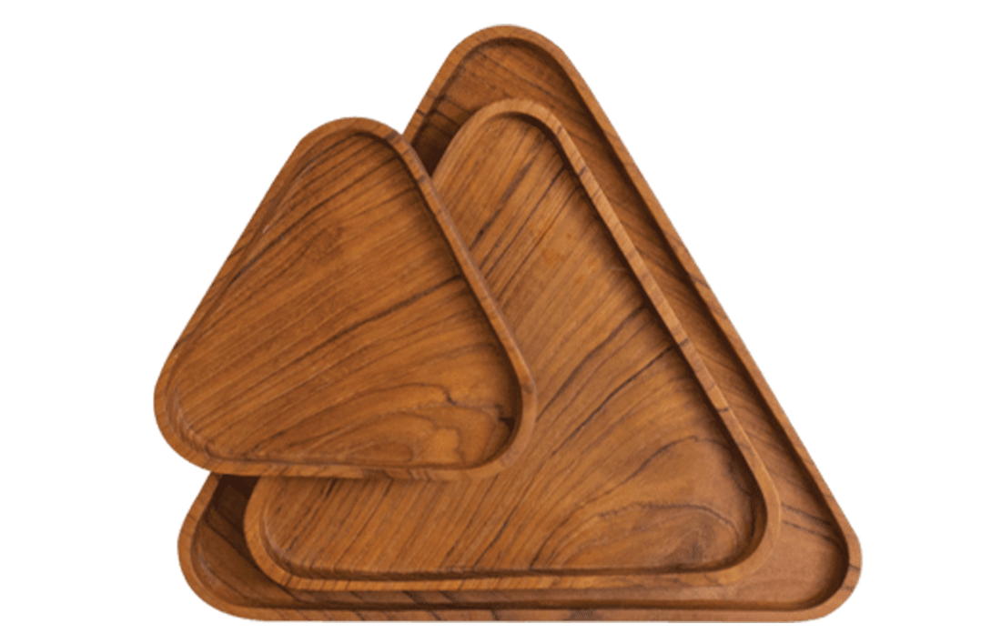 Triangular Plates 3pc