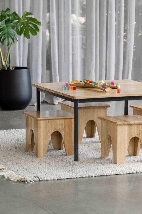 Tas Oak Hardwood Square Table 900×900mm