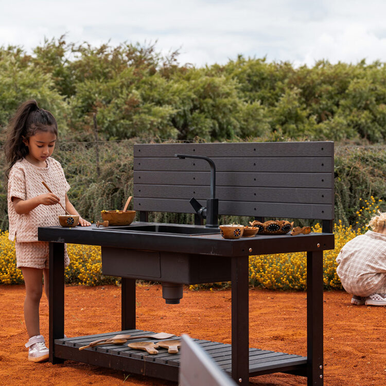 Mud Kitchen With Backboard