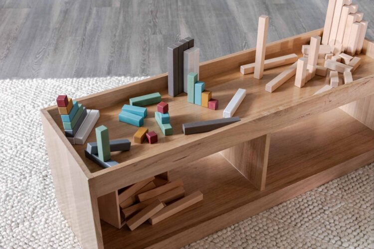 Wooden Step Blocks Natural 50pc