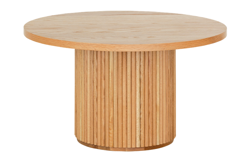 Oak Fluted Round Table