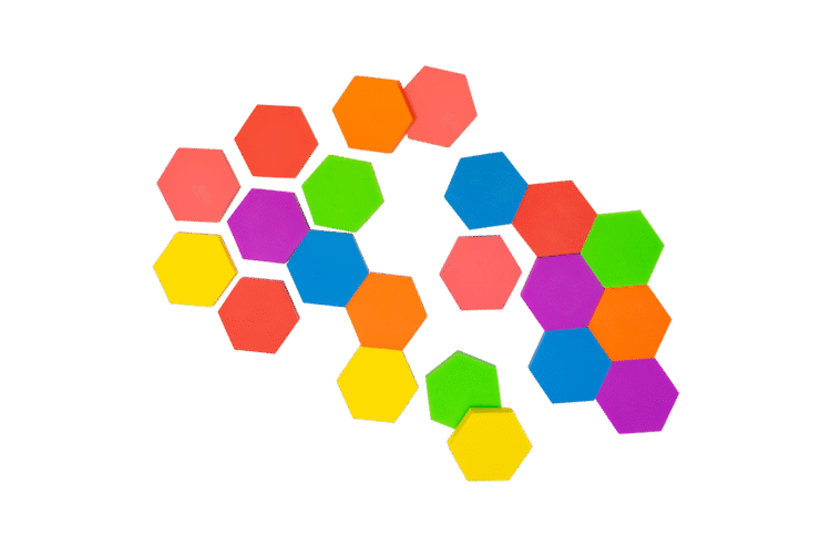 Silicone Hexagon 21pc
