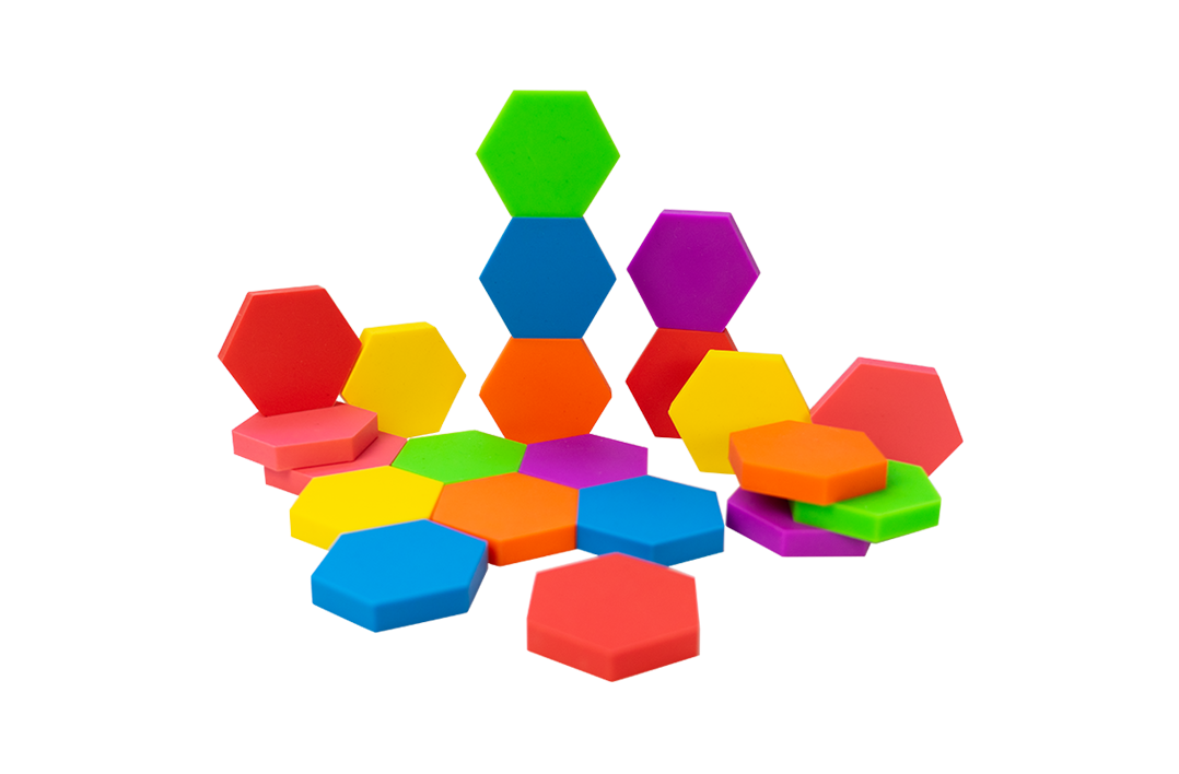 Silicone Hexagon 21pc