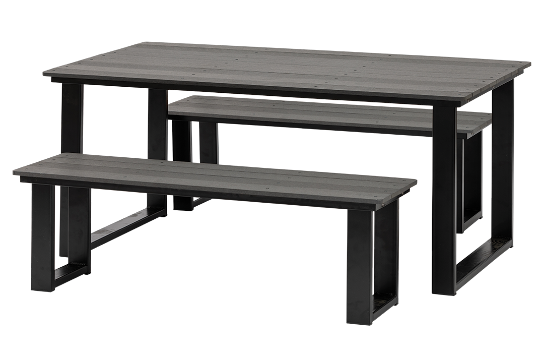 U-Frame Rectangle Table & Benches