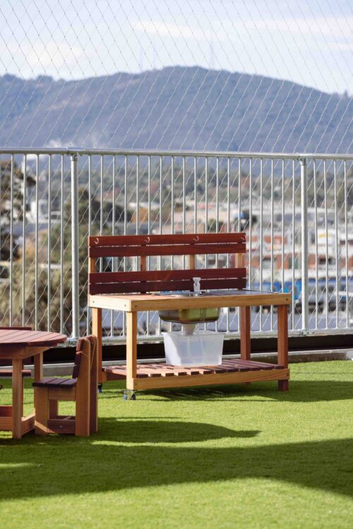 Mud Kitchen with Backboard