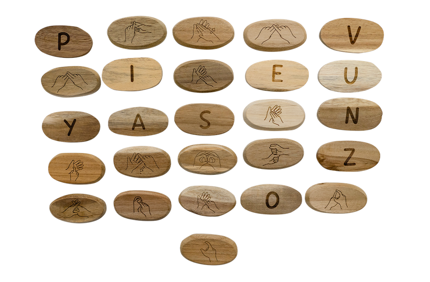 Sign Language Stones 26pc