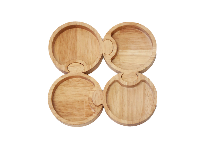 Round Puzzle Tray