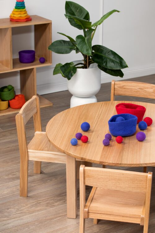 Felt Balls & Bowls Rainbow 56pc