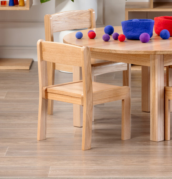 Oak Stacking Chair