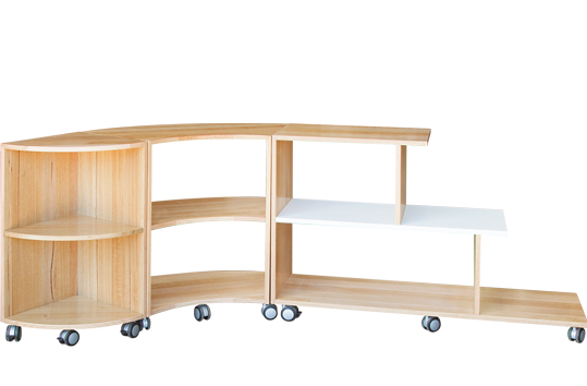 Tas Oak Flexispace Tiered Set 2