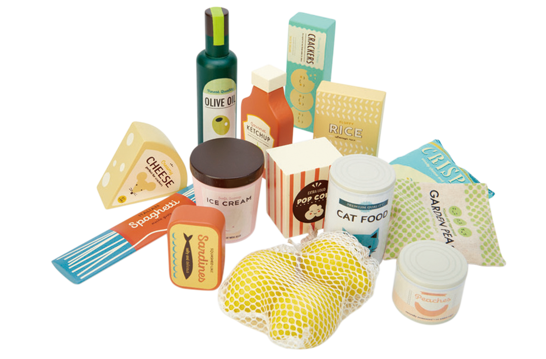 Wooden Supermarket Grocery Set
