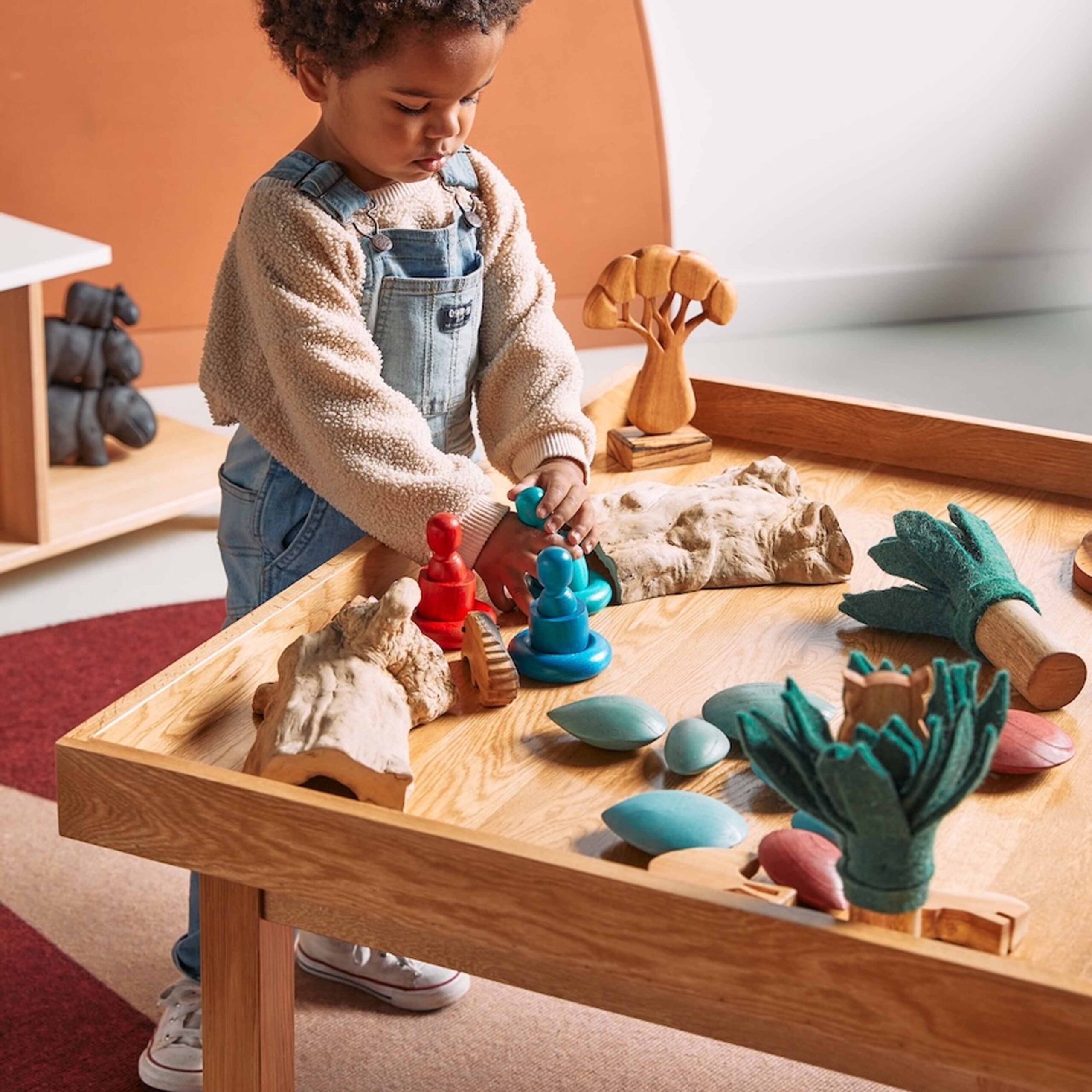 Oak Active Play & Learn Rectangle Table