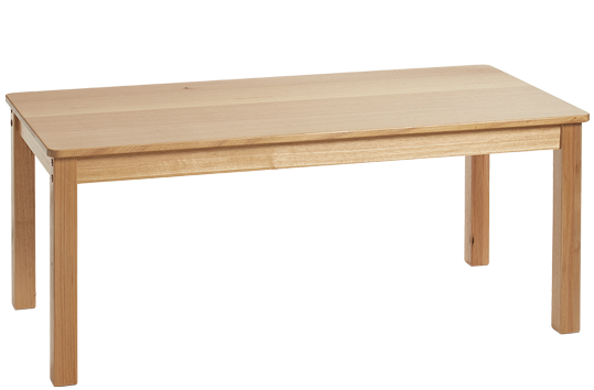 Tas Oak Hardwood Rectangle Table 1200×750mm