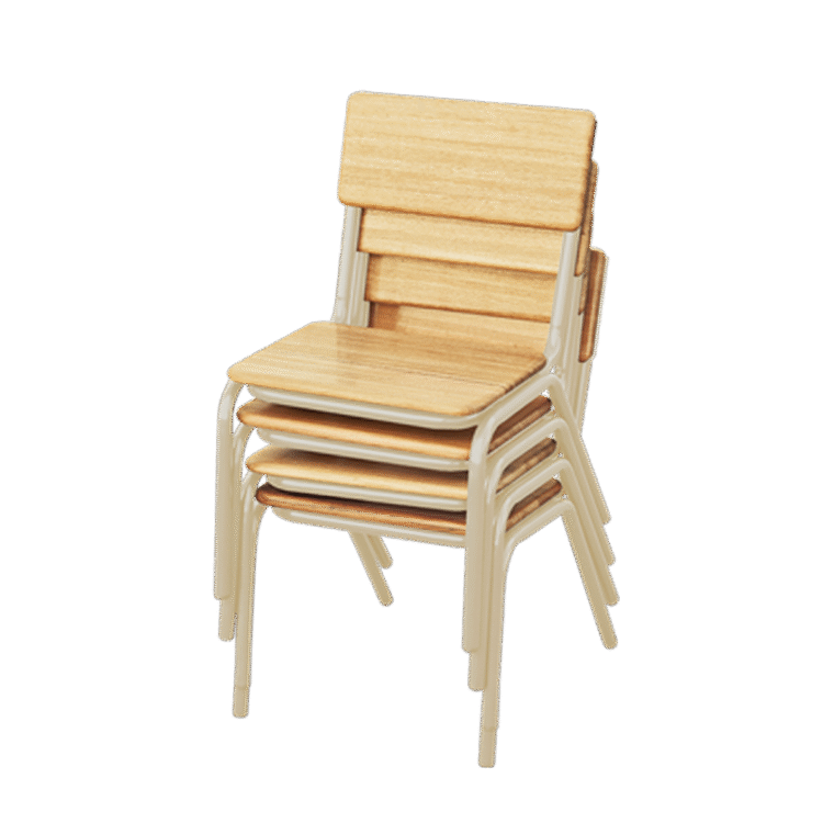 Tas Oak Hardwood Stackable Chair