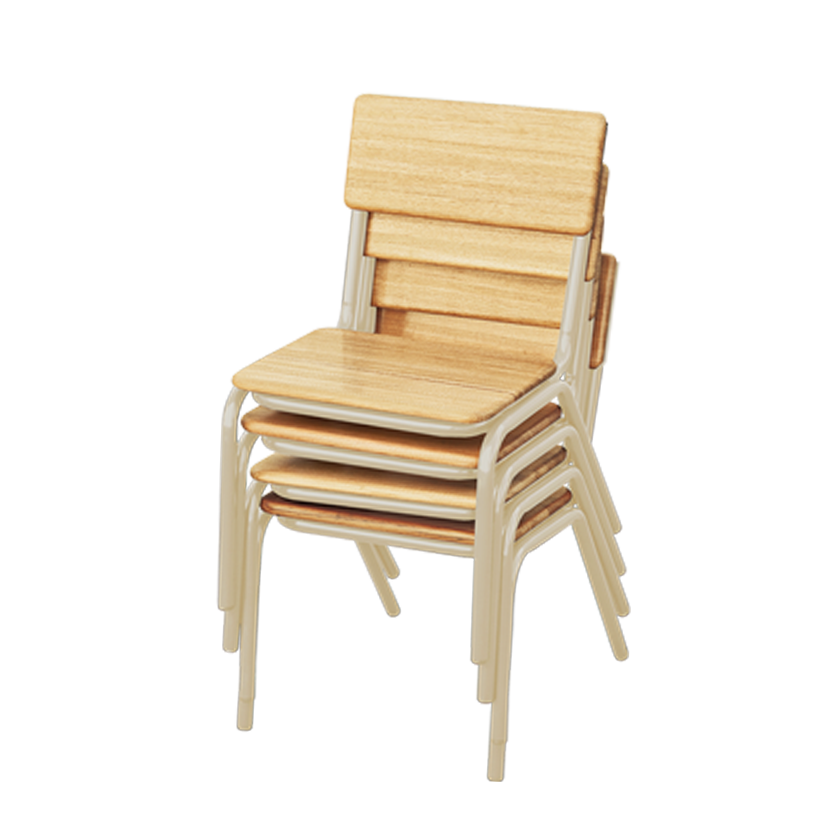 Tas Oak Hardwood Stackable Chair