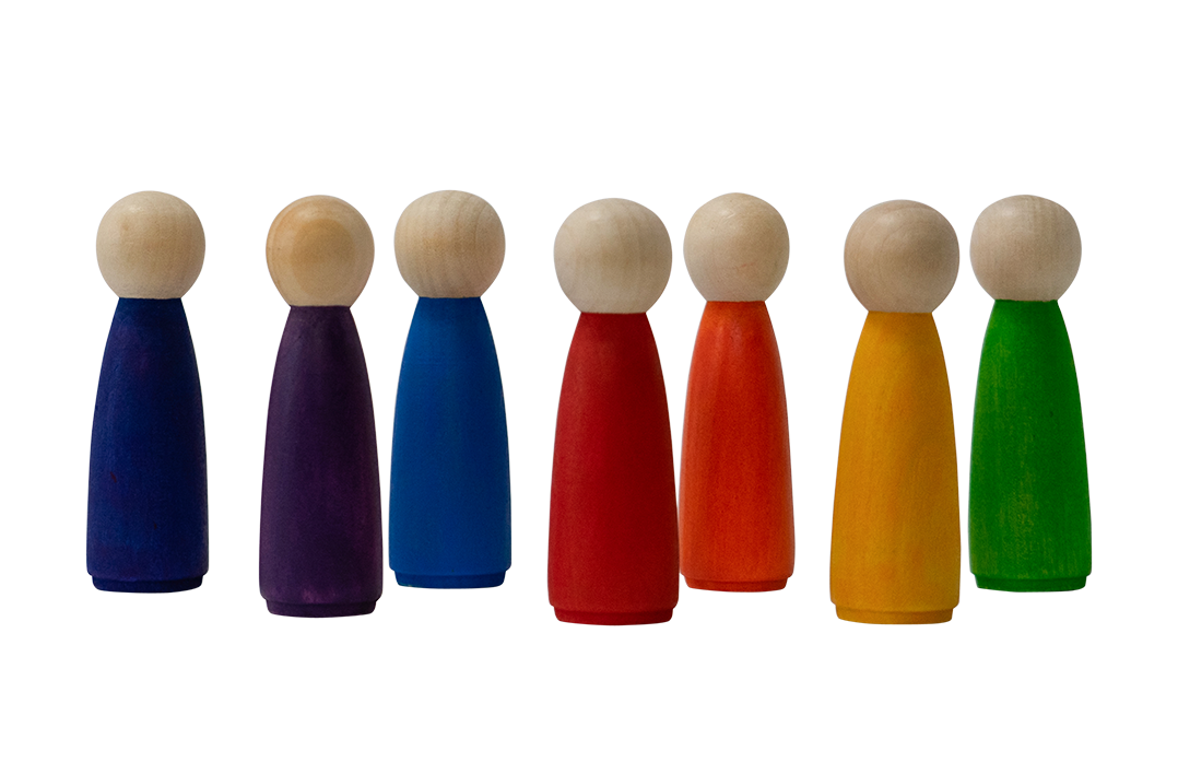 Rainbow People 7pc