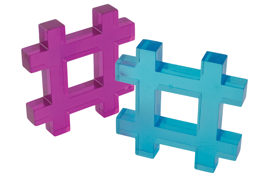 Translucent Hashtag 26pc