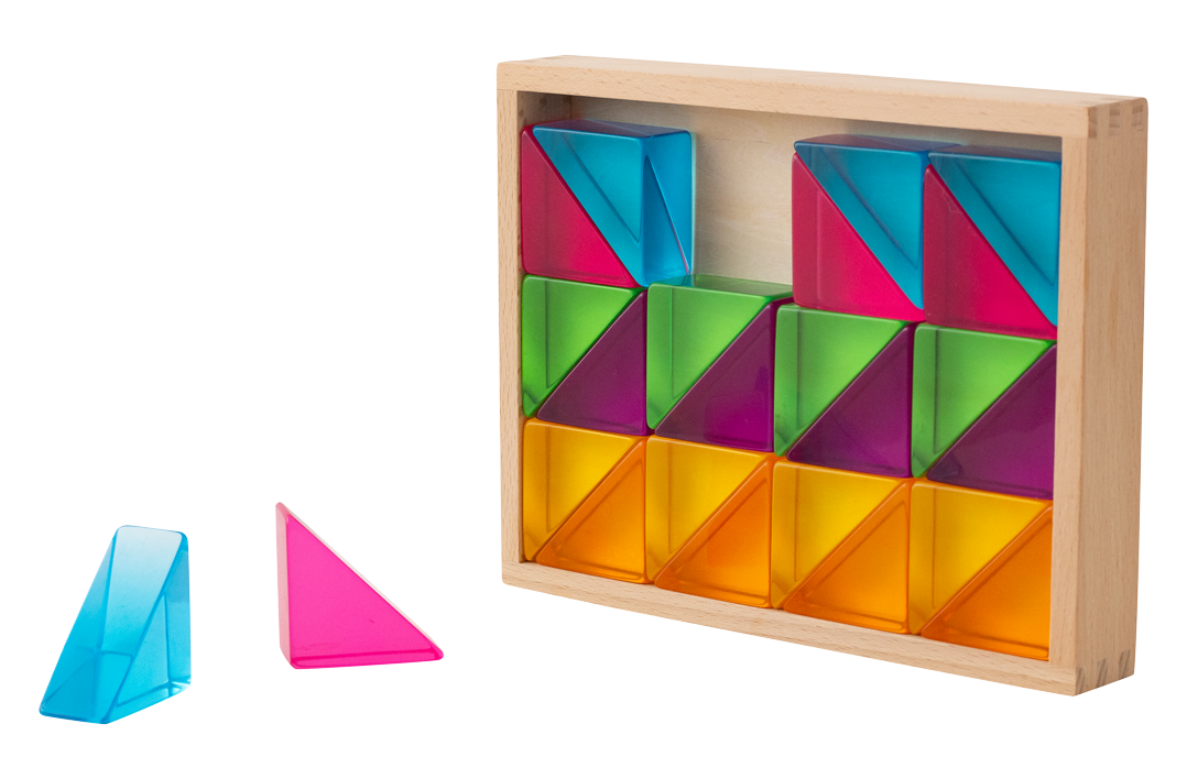 Large Triangles Translucent 24pc