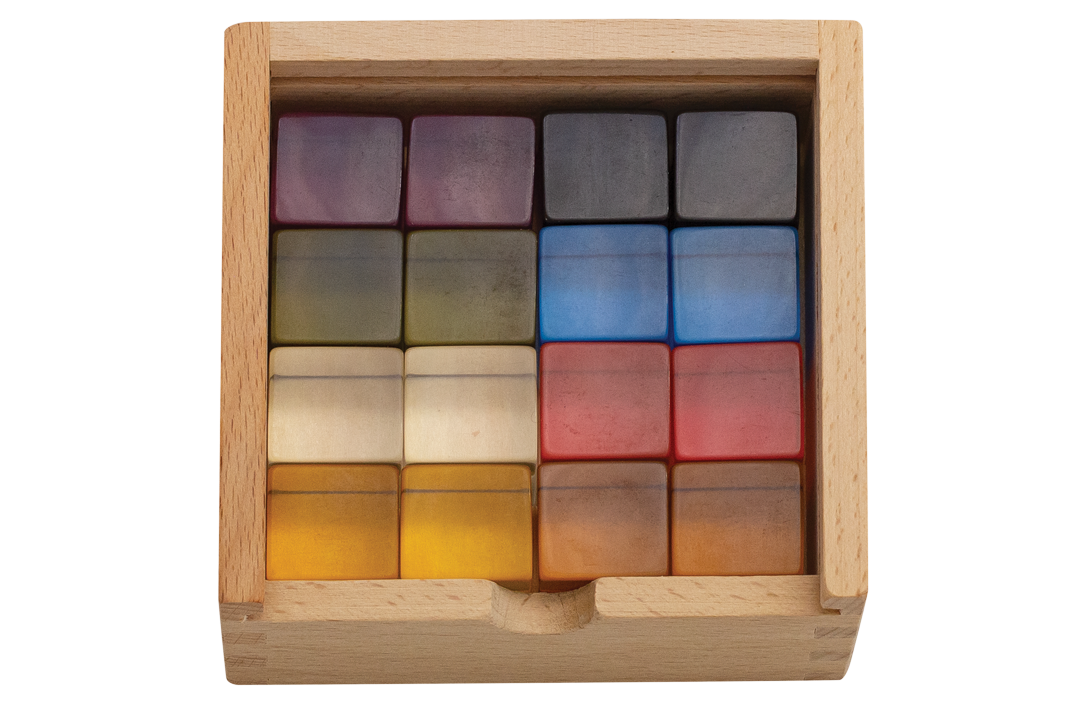Lucite Cubes Earth 40pc