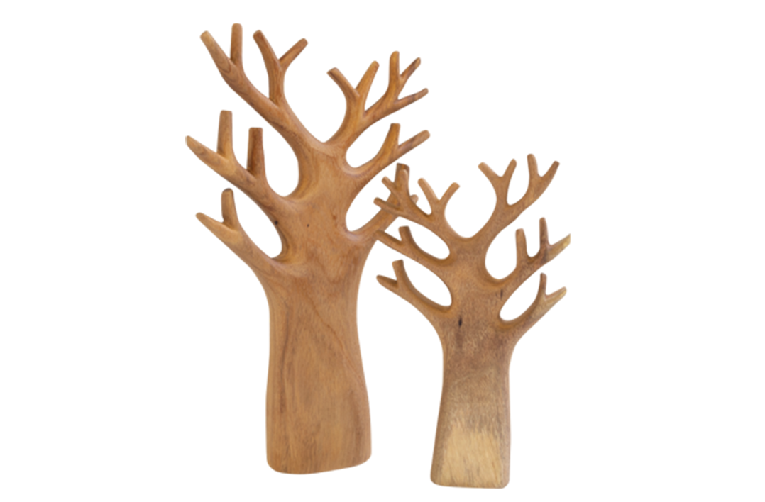 Carved Tree 2pc