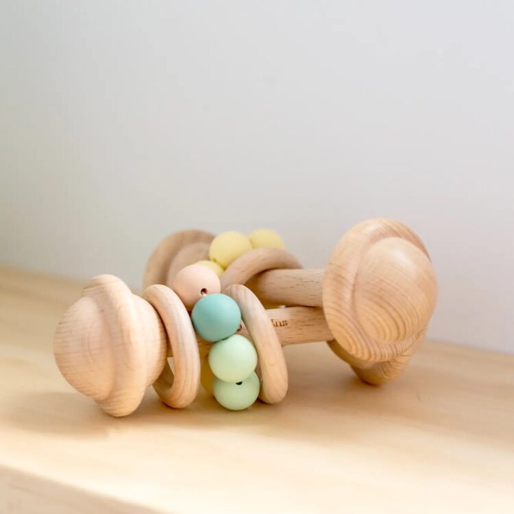 Wooden Rattle Mint