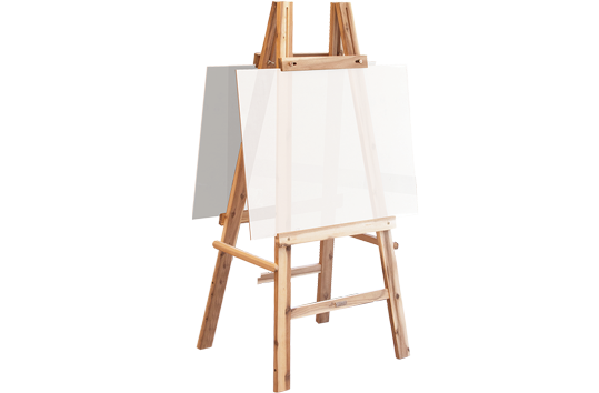 Hardwood Perspex Easel