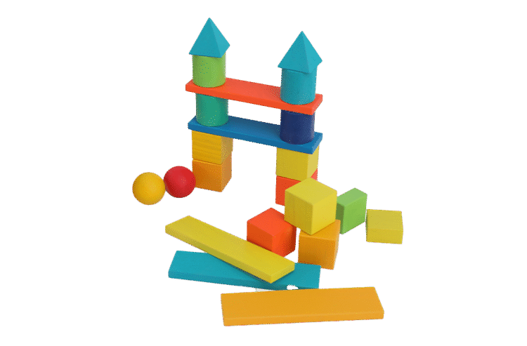 Mixed Block Tray Rainbow