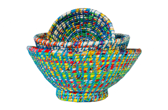 Recycled Bowl Blue 3pc