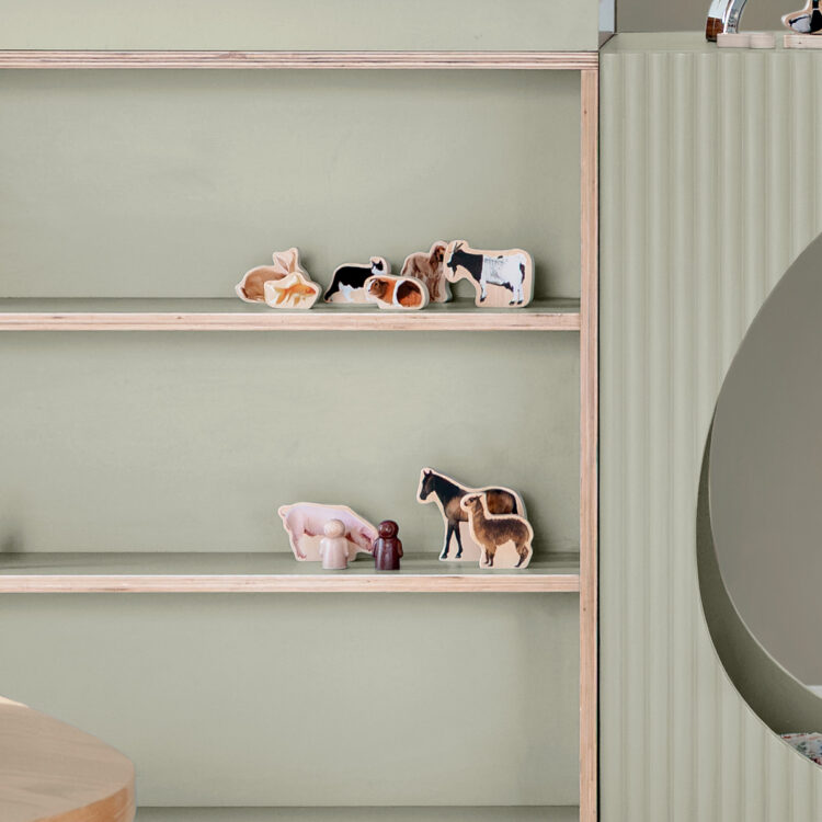 Wooden Domestic Animal Blocks
