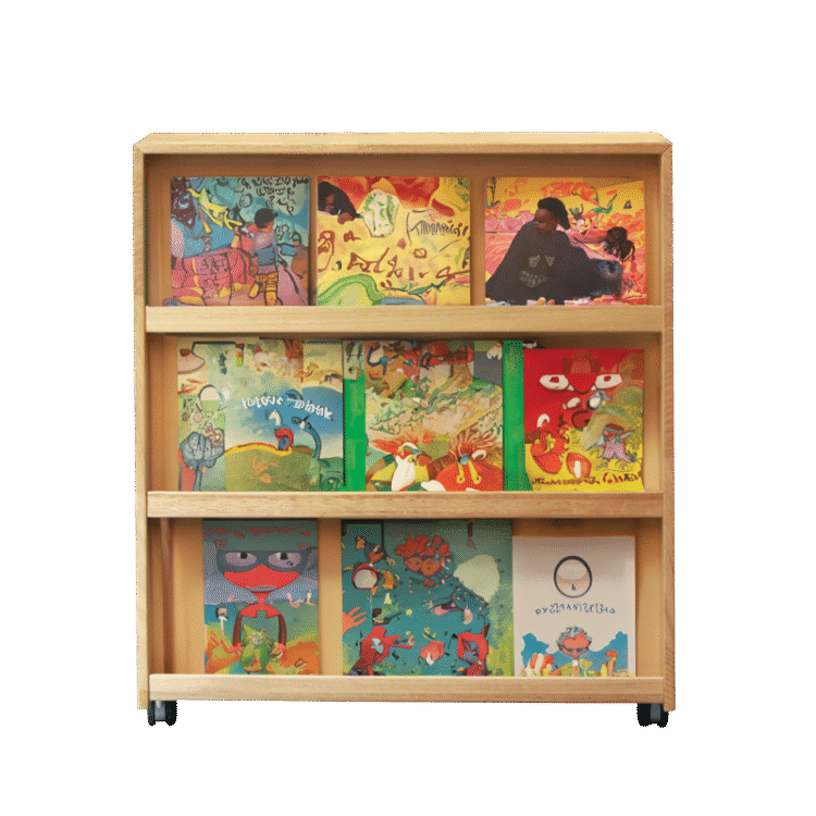 Tas Oak Sloping Bookshelf