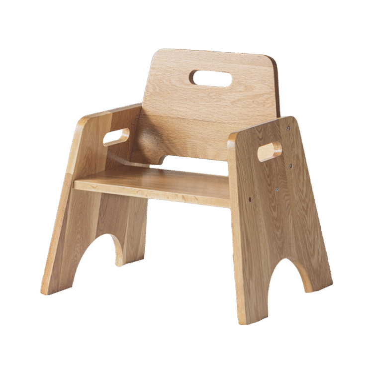 Oak Stackable Toddler Chair