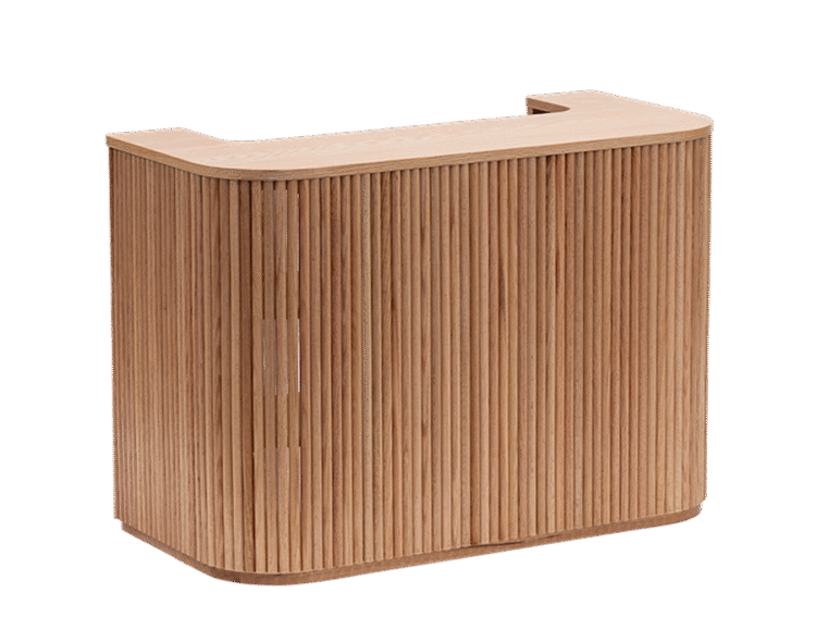 Oak Fluted Market Stand