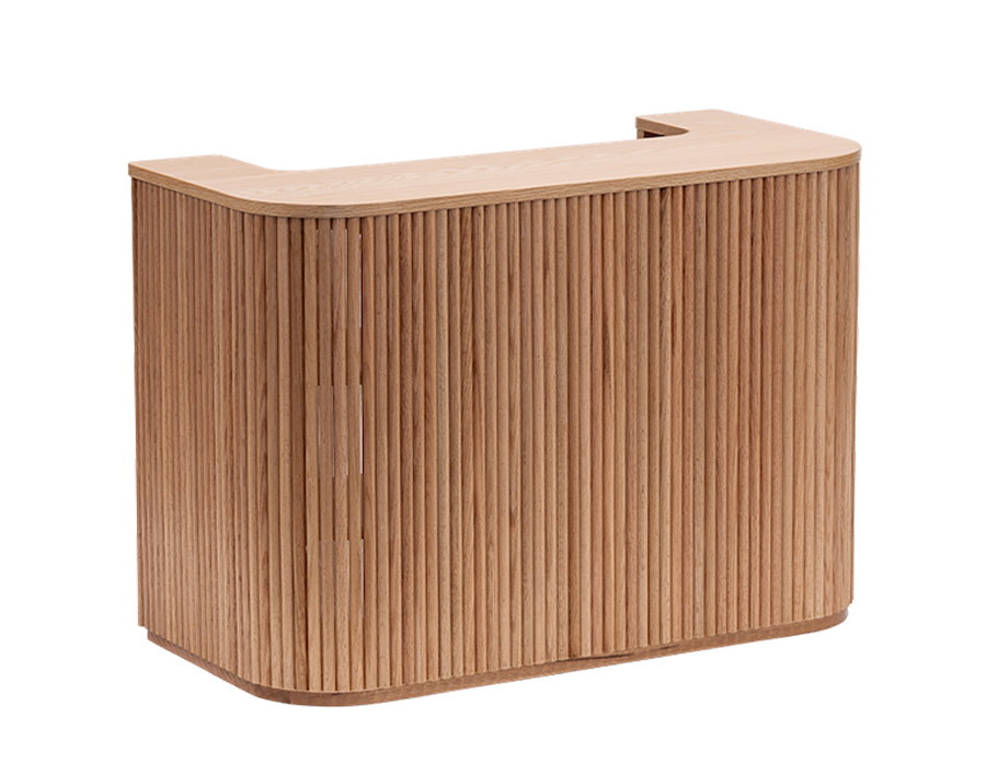 Oak Fluted Market Stand