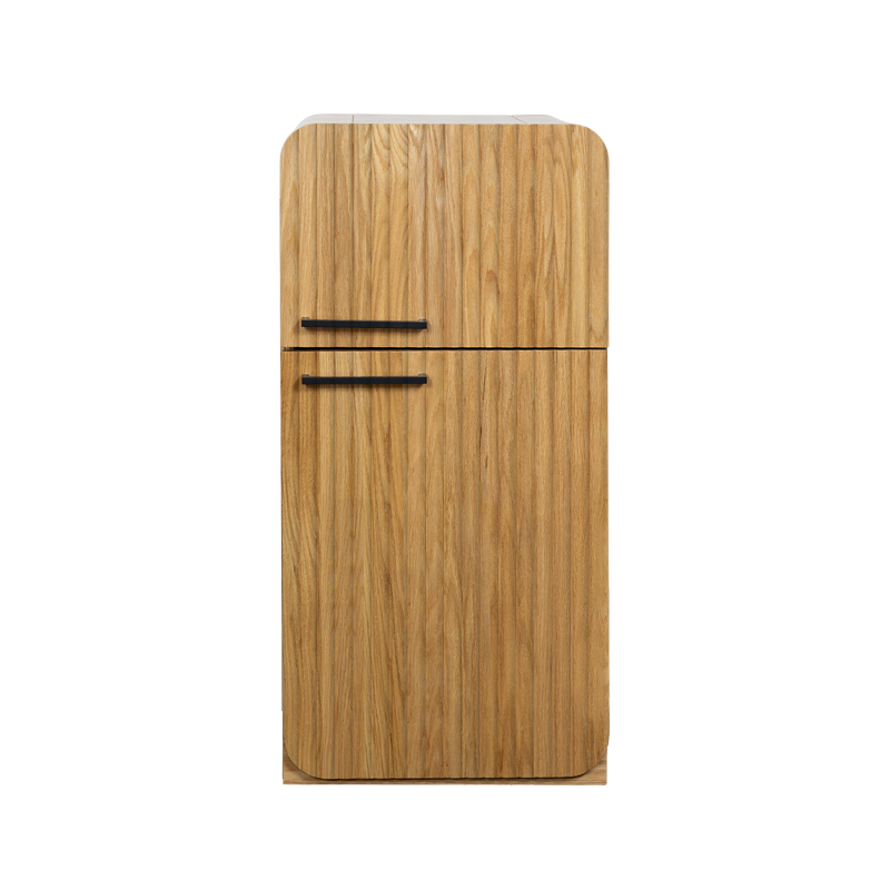 Oak Fluted Fridge