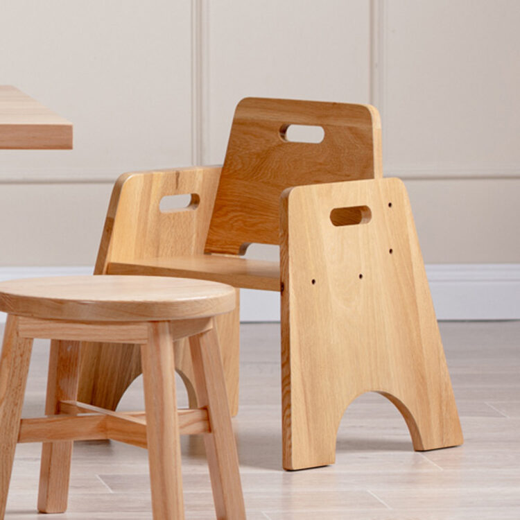 Oak Stackable Toddler Chair