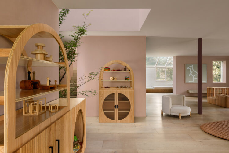 Oak Arched Cabinet Perspex