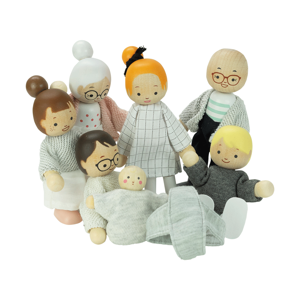 Doll House Family 6pc