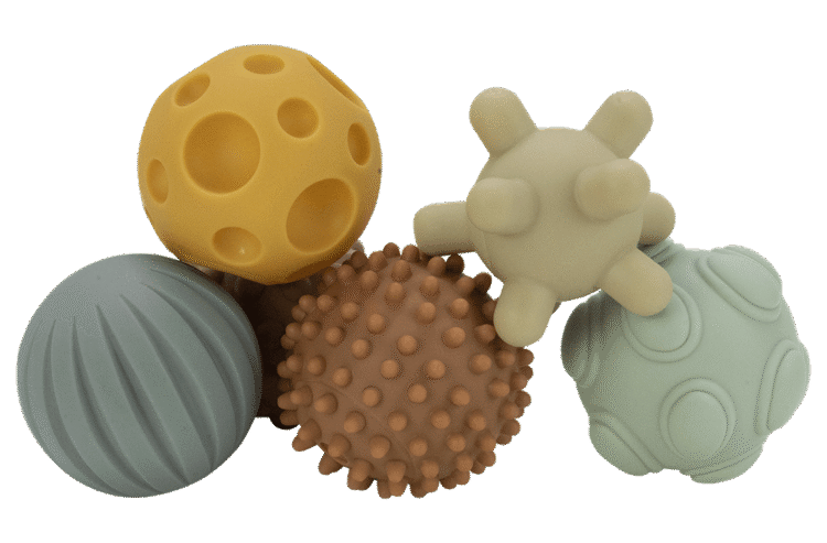 Silicone Sensory Balls 6pc