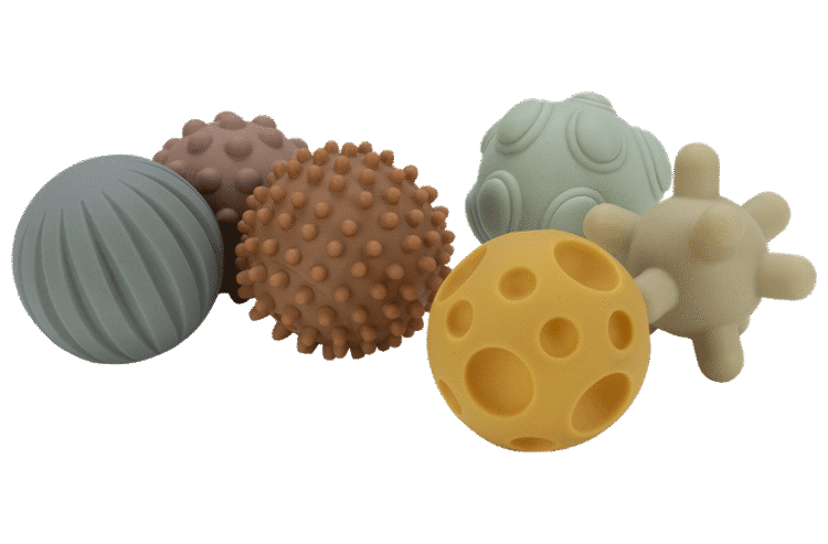 Silicone Sensory Balls 6pc