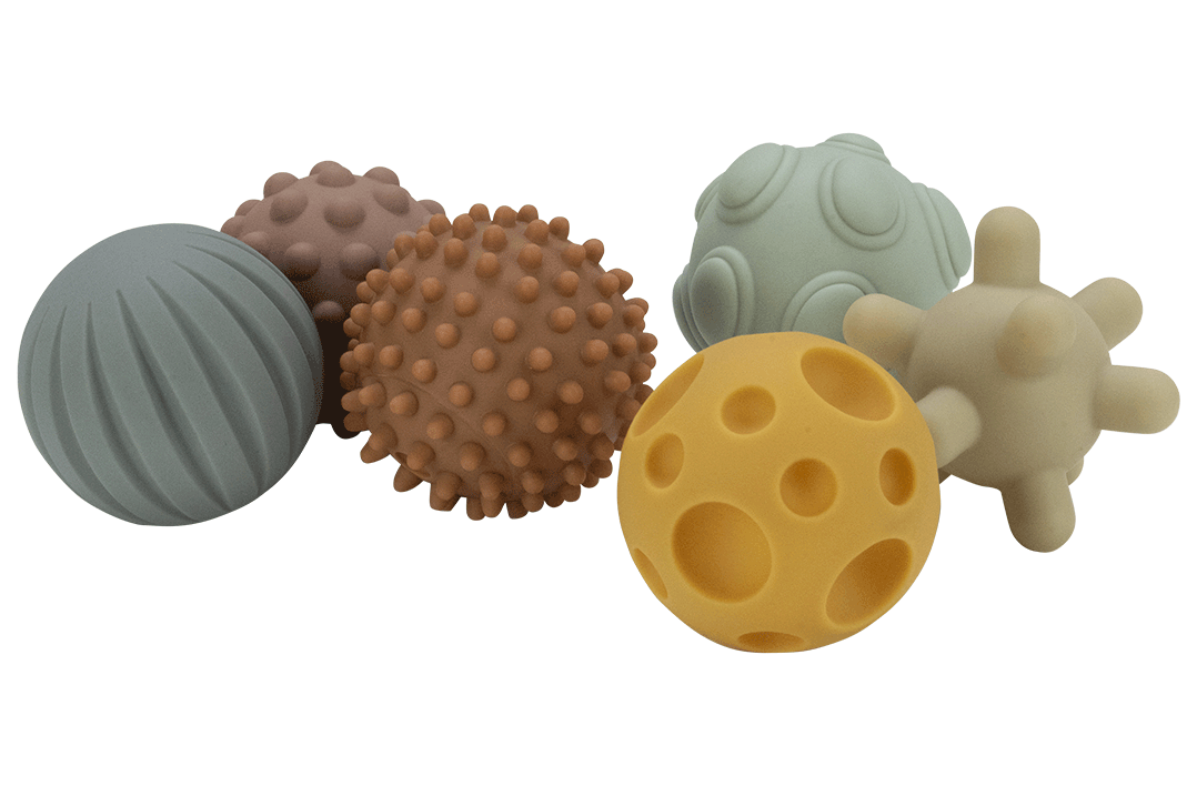 Silicone Sensory Balls 6pc