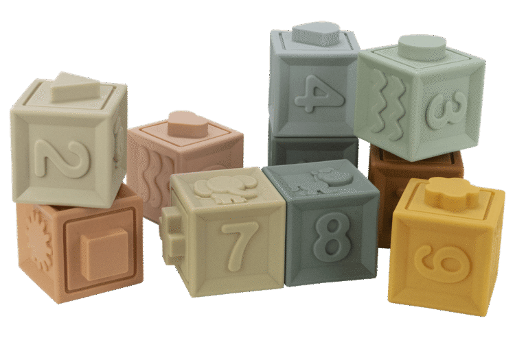 Silicone Building Cubes 10pc
